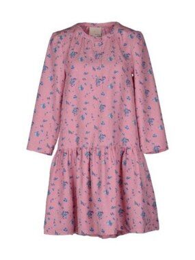 Girls by Band of Outsiders Drop Waist Silk Pocket Dress